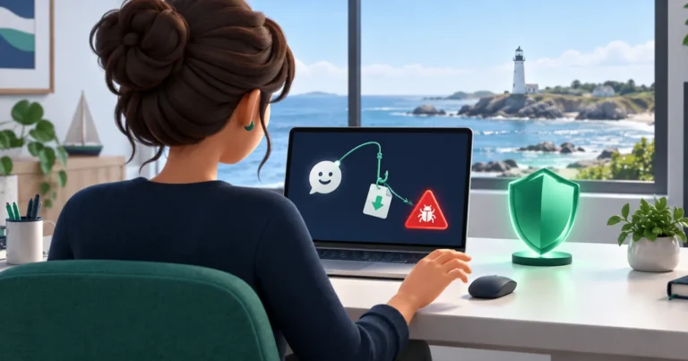 Illustration : arnaque chatgpt dans une petite entreprise du Finistère.
