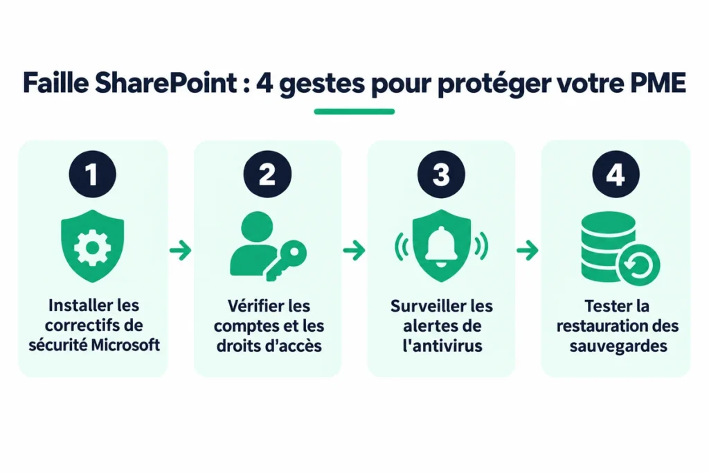 Étapes pour vérifier les failles SharePoint dans votre serveur.